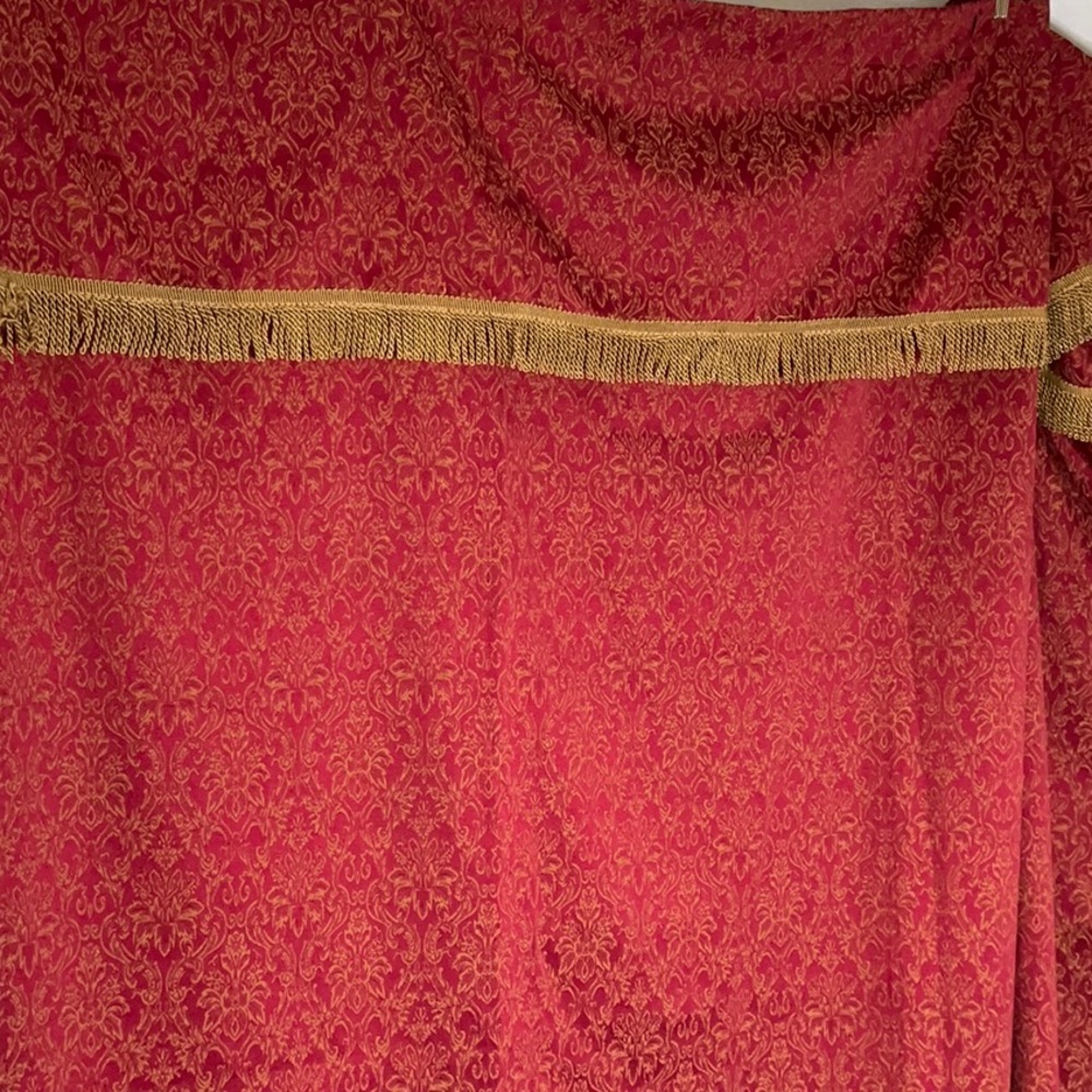 Custom Made Fabric Shower Curtain with Valance